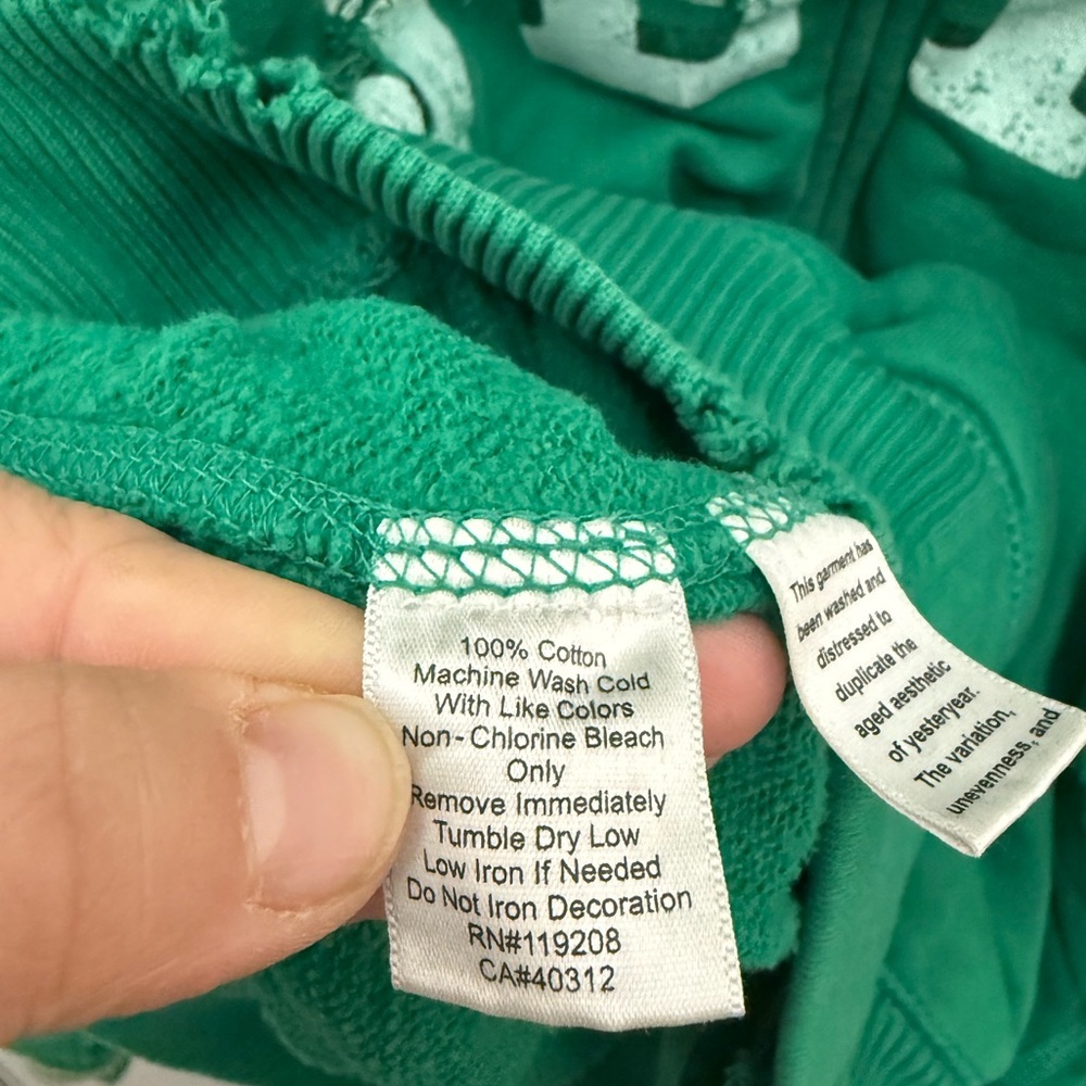 Men’s Mitchell And Ness Jets Distressed Hoodie Size XL Athletic Sports Football - Picture 5 of 10